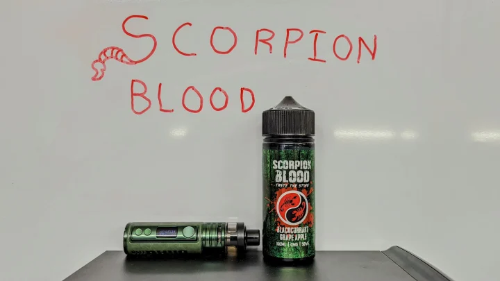Scorpion Blood Blackcurrant Grape Apple E-liquid Review